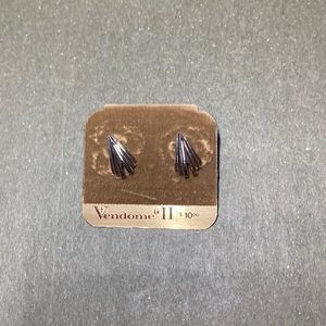 Silver Abstract style Earrings - pierced